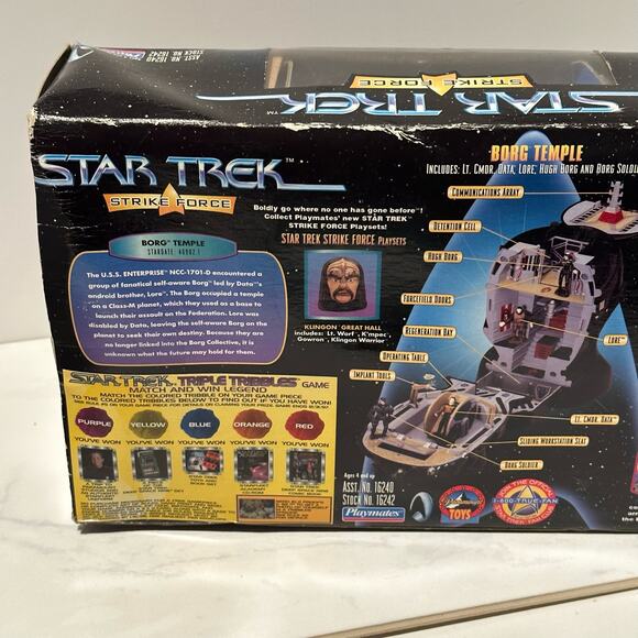 Star Trek Strike Force Borg Temple Playmates Action Figures New In Box - Picture 12 of 14